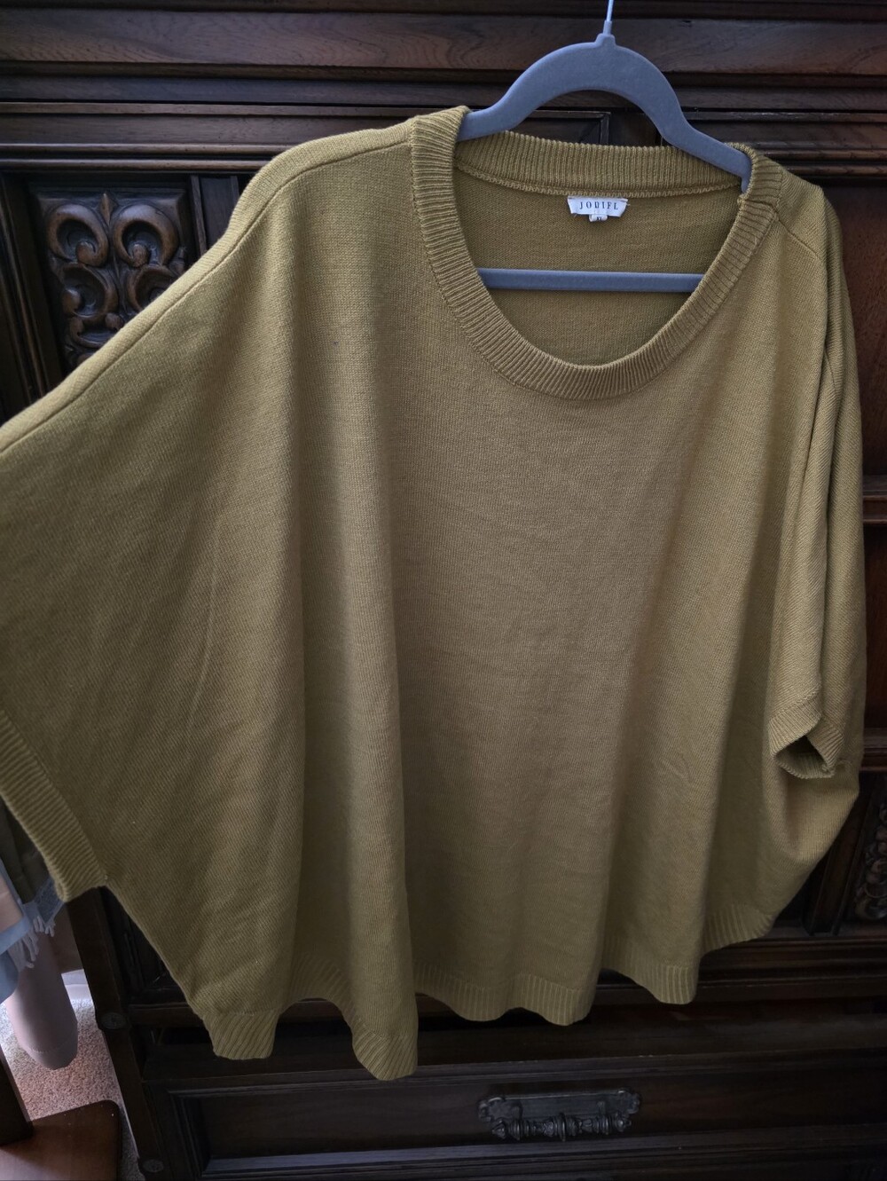 Mustard Yellow LIghtweight Fall Sweater. Batwing Inspired. Measurements Provided